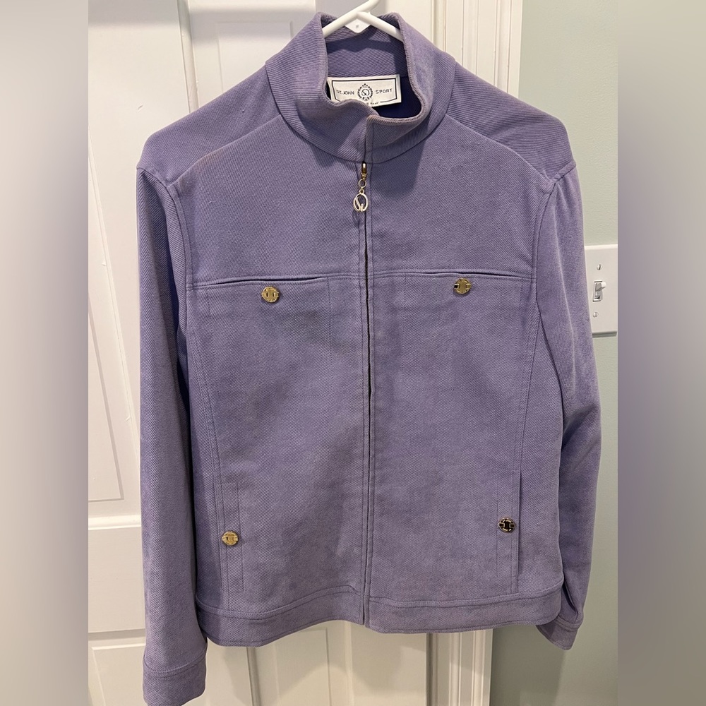 St. John Sport Jacket, Purple, Size S